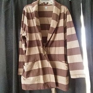 Brown striped jacket